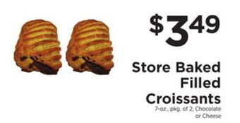 ShopRite Store baked filled croissants offer