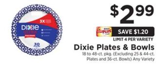 ShopRite Plates & bowls offer