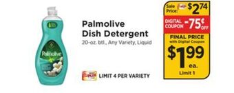 ShopRite Dish detergent offer