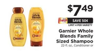 ShopRite Whole blends family sized shampoo offer