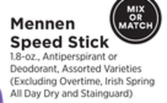 ShopRite Mennen speed stick offer