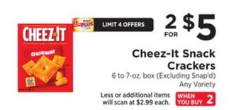ShopRite Snack crackers offer
