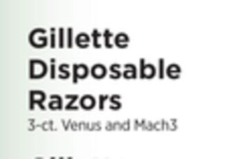 ShopRite Disposable razors offer