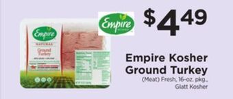 ShopRite Ground turkey offer