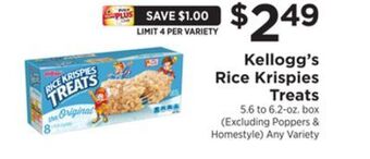 ShopRite Rice krispies treats offer