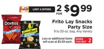 ShopRite Snacks party size offer