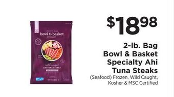 ShopRite 2-lb. bag specialty ahi tuna steaks offer