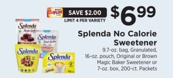 ShopRite No calorie sweetener offer
