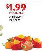 Aldi Mini sweet peppers offer