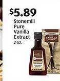 Aldi Stonemill pure vanilla extract offer