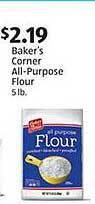 Aldi Baker's corner all-purpose flour offer