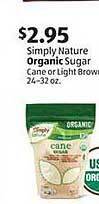Aldi Simply nature organic sugar offer