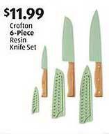 Aldi Crofton 6-piece resin knife set offer