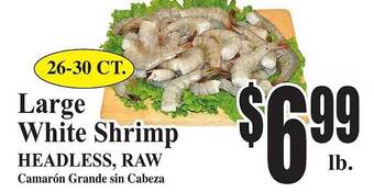 Baja Ranch Large white shrimp offer
