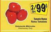 El Super Roma tomatoes offer