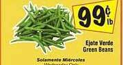El Super Green beans offer