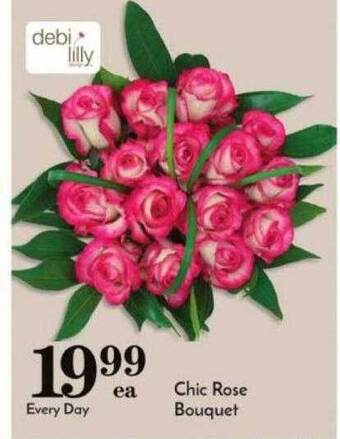 Pavilions Chic rose bouquet offer