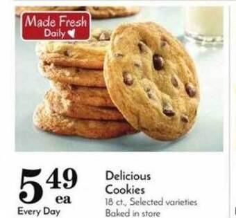 Pavilions Delicious cookies offer