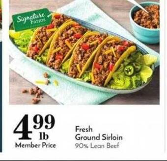 Pavilions Fresh ground sirloin offer