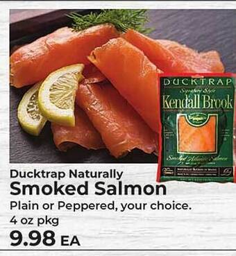 Sunset Foods Ducktrap naturally smoked salmon offer