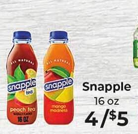 Sunset Foods Snapple offer