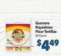 Vallarta Supermarkets Guerrero riquisimas flour tortillas offer