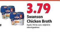 Fiesta Mart Swanson chicken broth offer