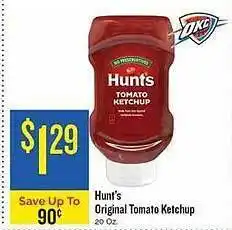 Hy-Vee Hunt's original tomato ketchup offer