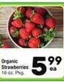 Albertsons Organic strawberries offer