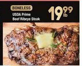 Albertsons Usda prime beef ribeye steak offer