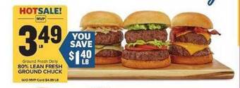 Food Lion 80% lean fresh ground chuck offer