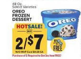 Food Lion Oreo frozen dessert offer
