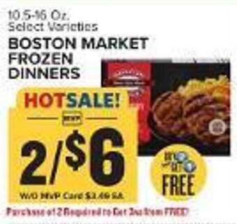 Food Lion Boston market frozen dinners offer