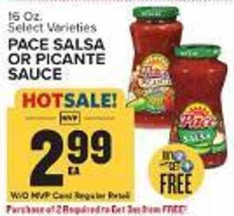 Food Lion Pace salsa or picante sauce offer