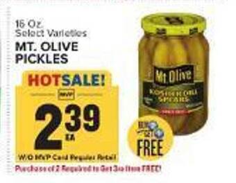 Food Lion Mt olive pickles offer