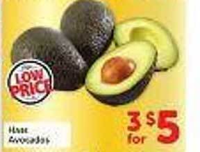Safeway Hass avocados offer