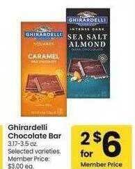 Safeway Ghirardelli chocolate bar offer