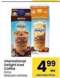 Safeway International delight iced coffee offer