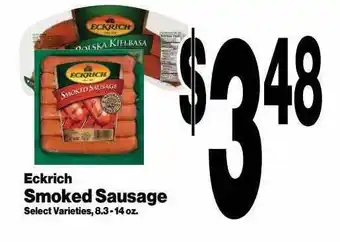Super Saver Eckrich smoked sausage offer