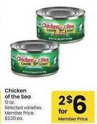 Safeway Chicken of the sea offer