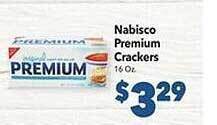 Vallarta Supermarkets Nabisco premium crackers offer