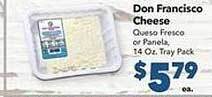 Vallarta Supermarkets Don francisco cheese offer