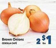 Vallarta Supermarkets Brown onions offer