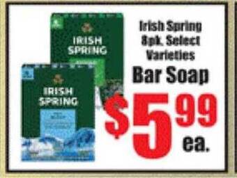 Weis Markets Irish spring bar soap offer