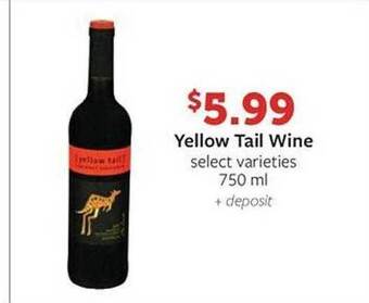 Weis Markets Yellow tail wine offer