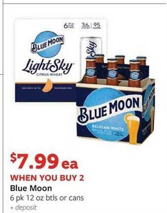 Weis Markets Blue moon offer