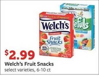 Weis Markets Welch's fruit snacks offer