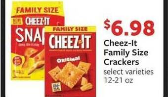 Weis Markets Cheez-it family size crackers offer