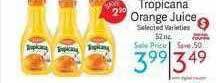 Weis Markets Tropicana orange juice offer
