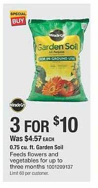 The Home Depot Garden soil offer